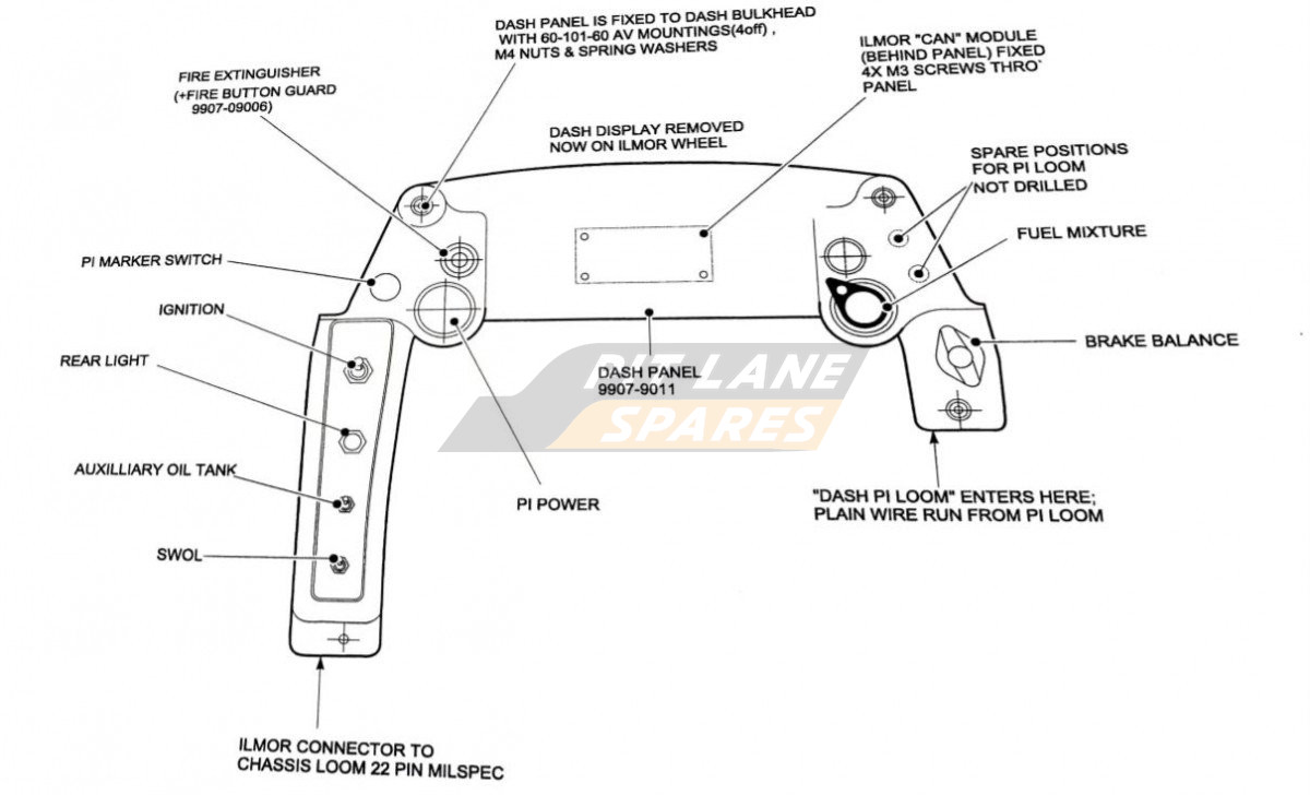 9907 DASHBOARD Diagram